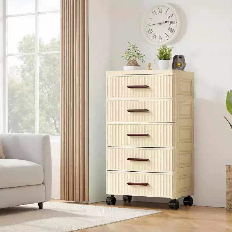 Meuble de rangement à tiroirs en plastique avec roulettes, organisateur de rangement roulant pour chambre, bureau et maison