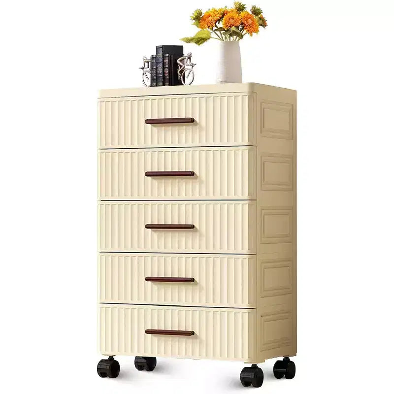Meuble de rangement à tiroirs en plastique avec roulettes, organisateur de rangement roulant pour chambre, bureau et maison