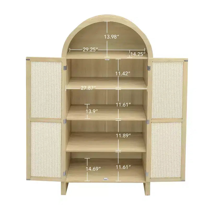 Bookshelf with Doors and Drawers, 6-Tier Tall Bookcase with Storage Cabinet for Living Room, Office & Bedroom
