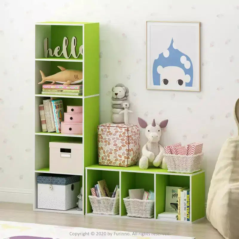 Étagère réversible 5 cubes avec rayonnages ouverts
