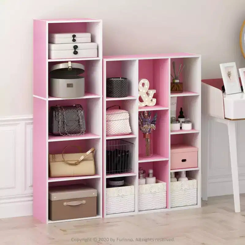 Étagère réversible 5 cubes avec rayonnages ouverts