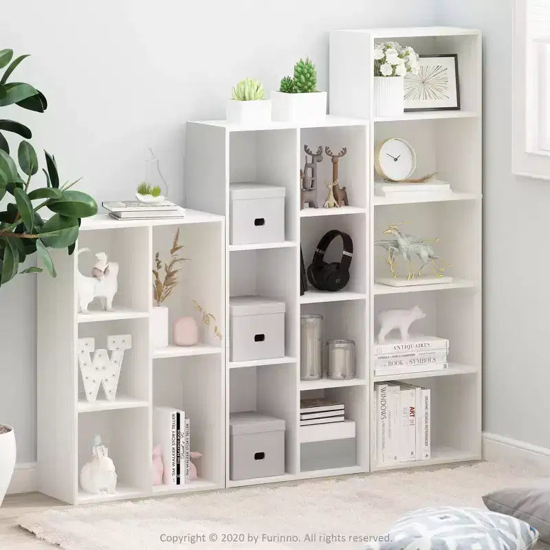 Étagère réversible 5 cubes avec rayonnages ouverts