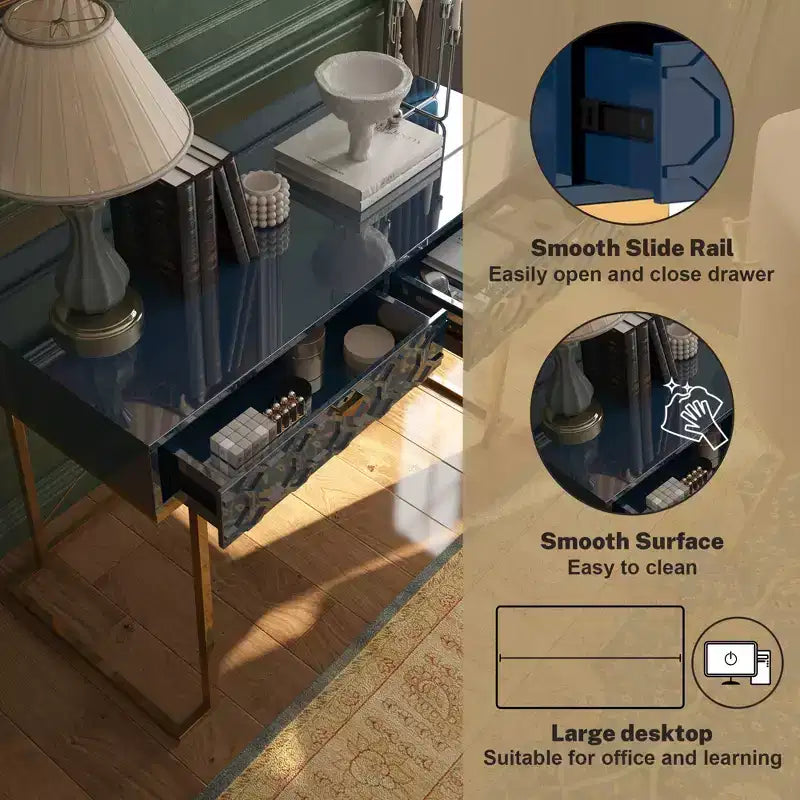 Murphy Bed with Desk and Shelves, Queen Size Wall Bed with Integrated Workspace for Guest Room & Home Office