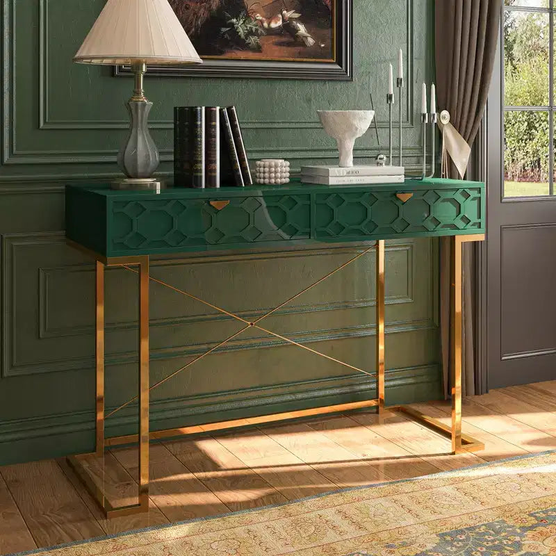 Console / Bureau de 42 po avec 2 tiroirs