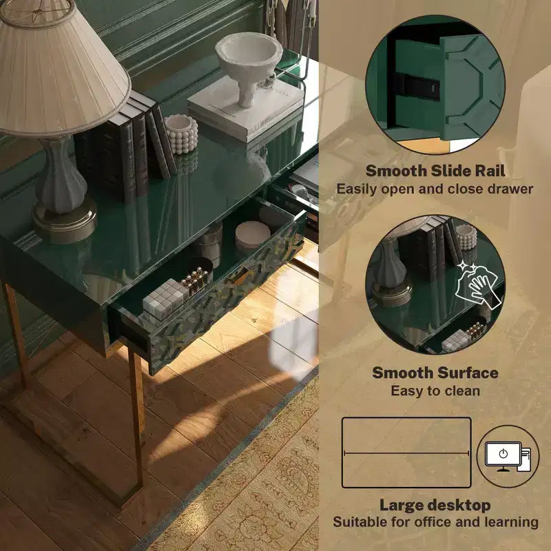 Murphy Bed with Desk and Shelves, Queen Size Wall Bed with Integrated Workspace for Guest Room & Home Office