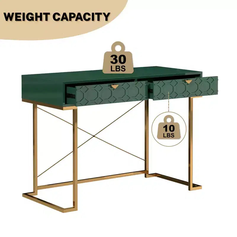 Console / Bureau de 42 po avec 2 tiroirs