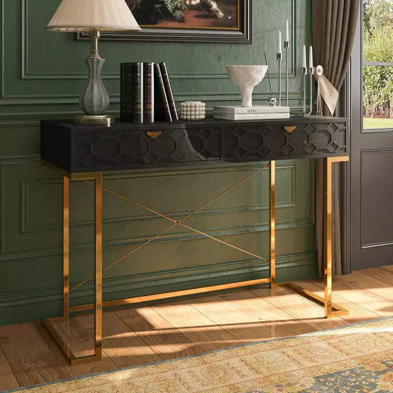 Console / Bureau de 42 po avec 2 tiroirs