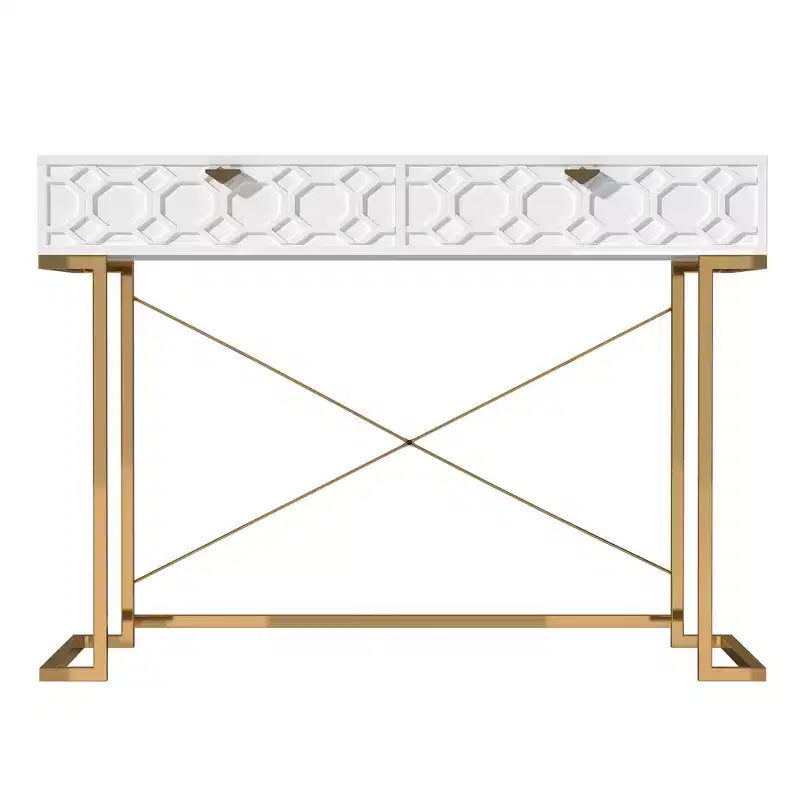 Console / Bureau de 42 po avec 2 tiroirs