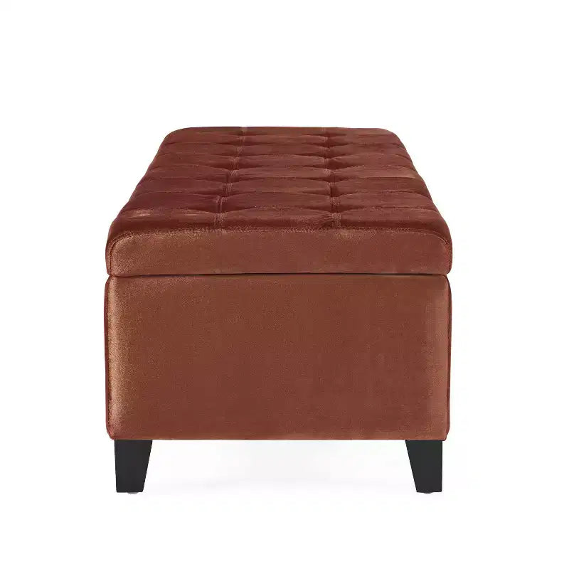 Banc ottoman rectangulaire de 50 pouces avec rangement caché