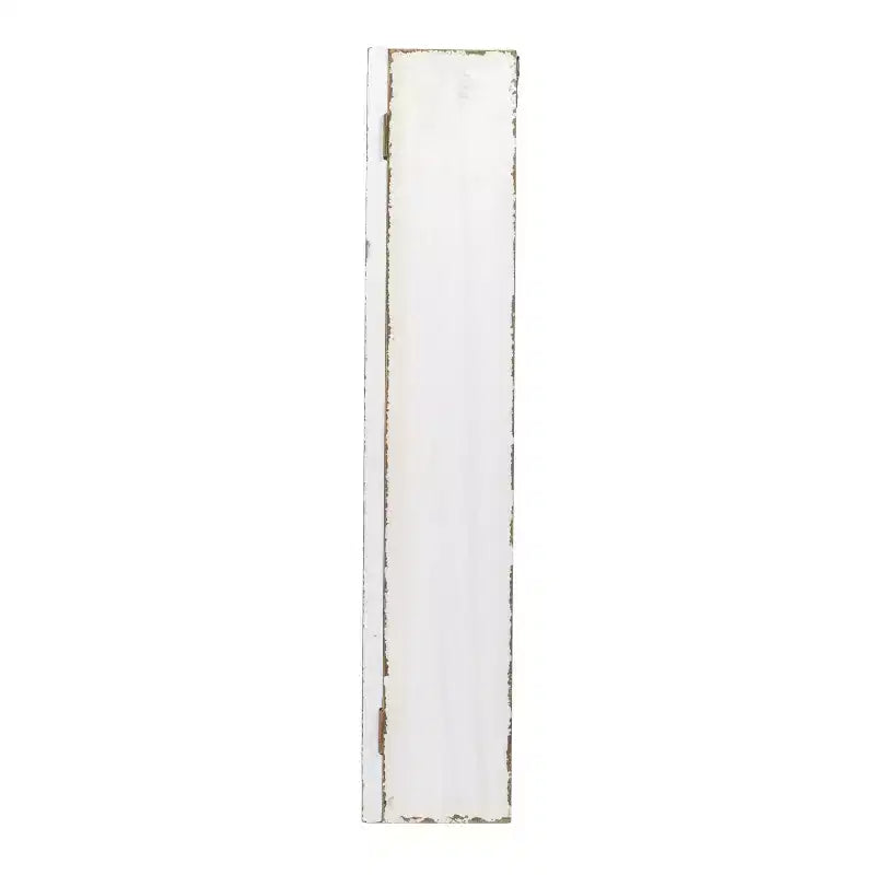 Armoire murale en bois blanc antique avec 3 étagères