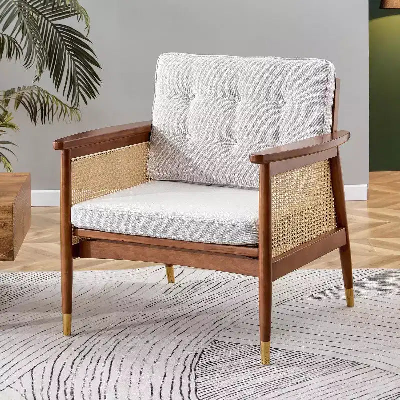 Upholstered Accent Chair, Single Seat for Living Room, Bedroom & Reading Nook