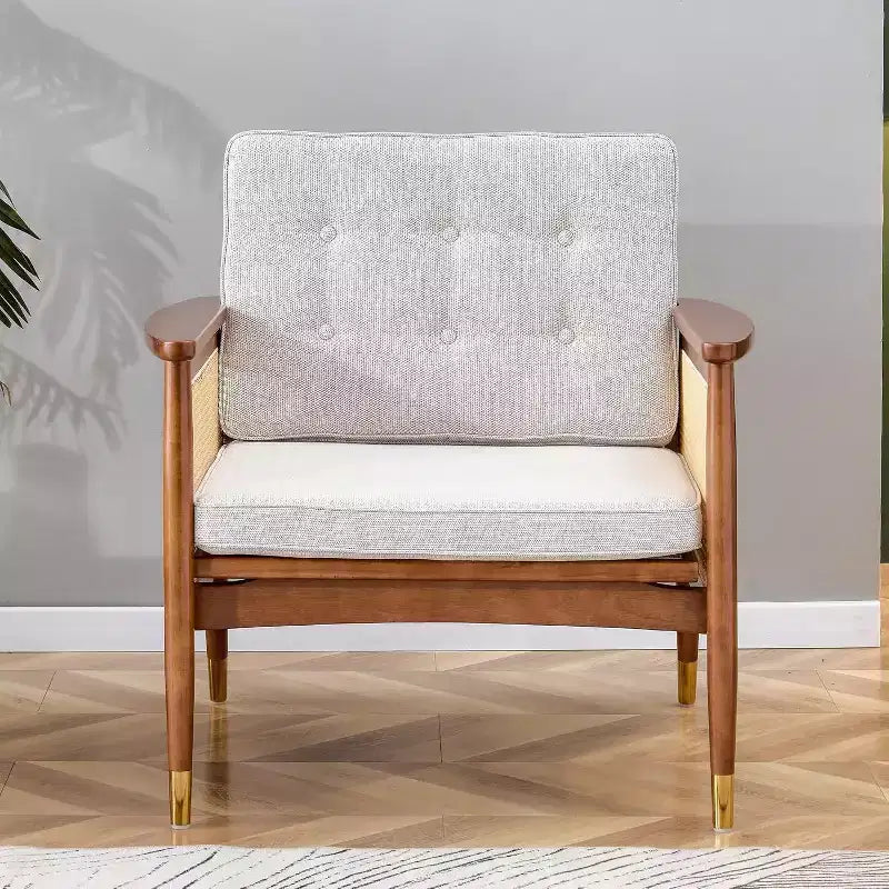 Upholstered Accent Chair, Single Seat for Living Room, Bedroom & Reading Nook