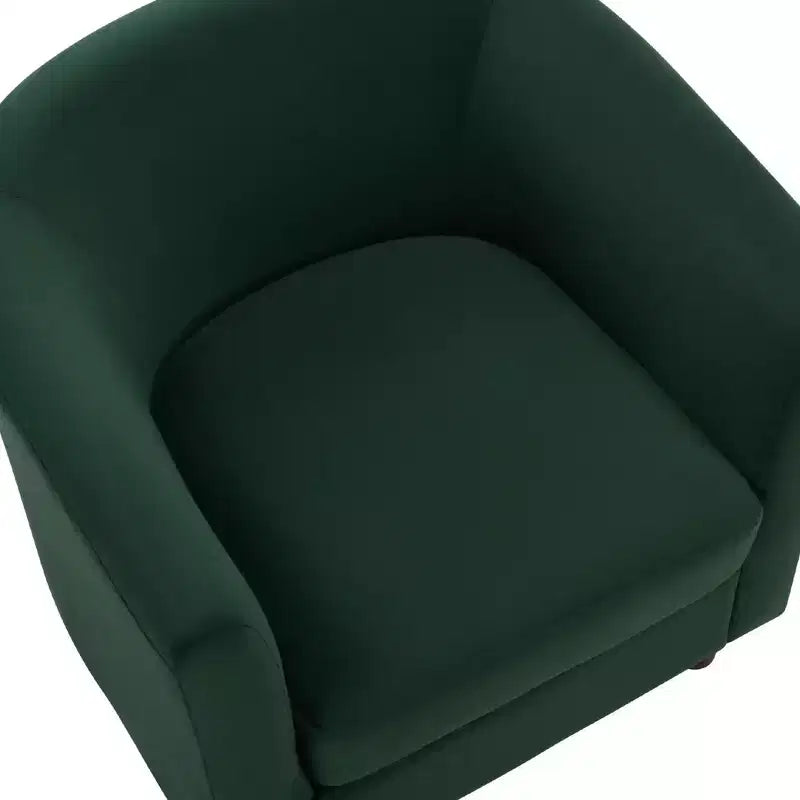 Fauteuil en velours avec pouf, fauteuil barillet moderne pour salon, chambre à coucher