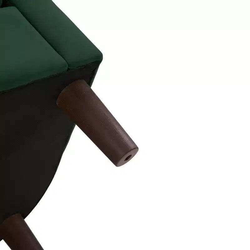 Velvet Accent Chair with Ottoman, Modern Barrel Chair Armchair for Living Room, Bedroom