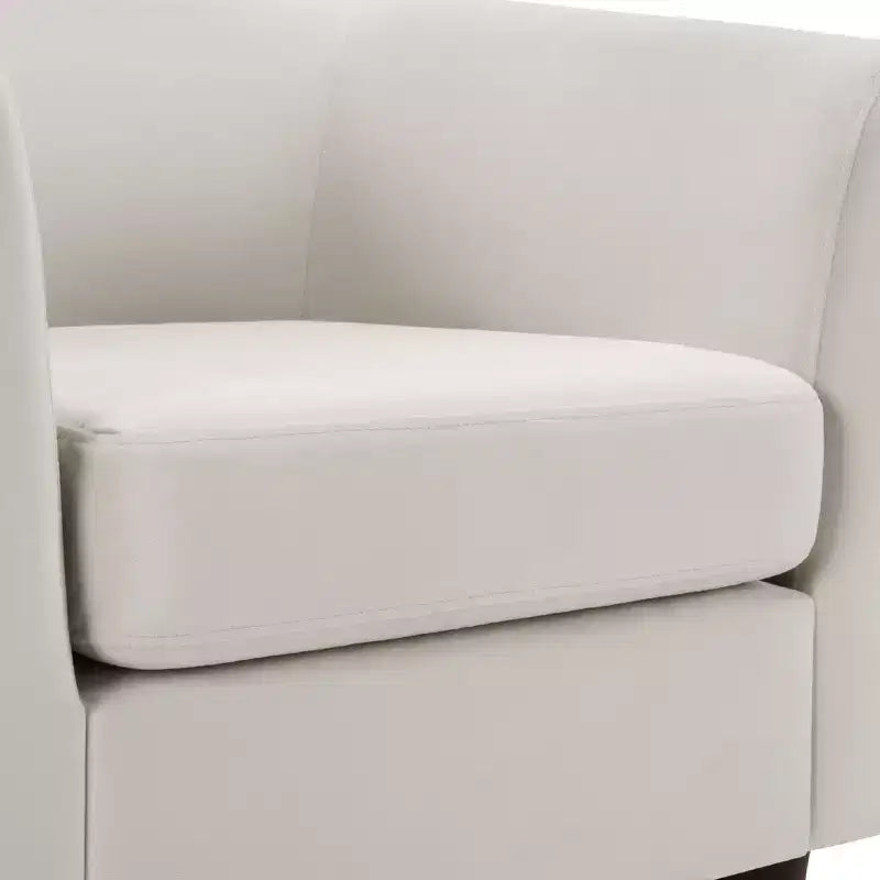 Velvet Accent Chair with Ottoman, Modern Barrel Chair Armchair for Living Room, Bedroom