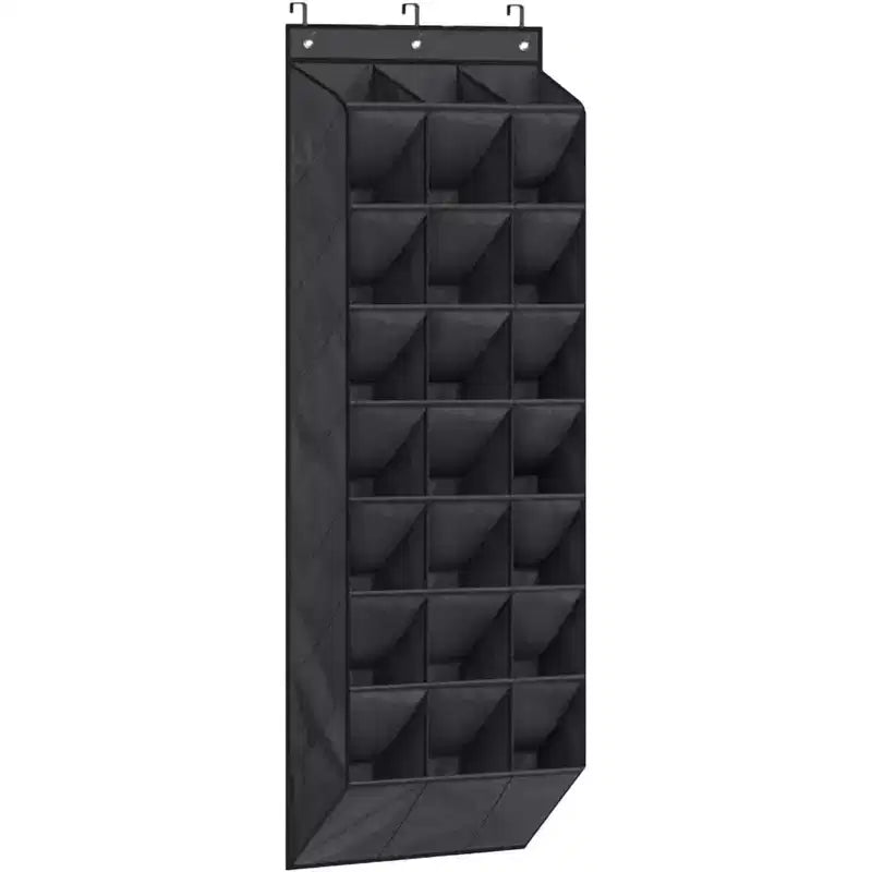 Over The Door Shoe Organizer for Closet, Hanging Shoe Rack Organiser with 24 Large Deep Pockets Shoe Holder for Sneakers Storage