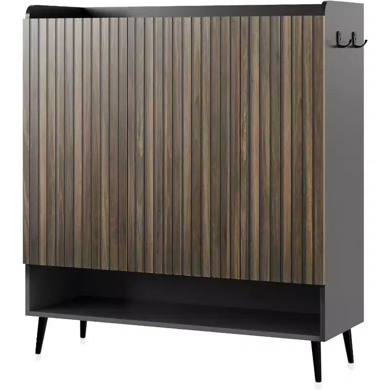 Large Shoe Cabinet with 3 Doors, Adjustable Shelves, Shoe Organizer for Hallway, Entryway, Living Room