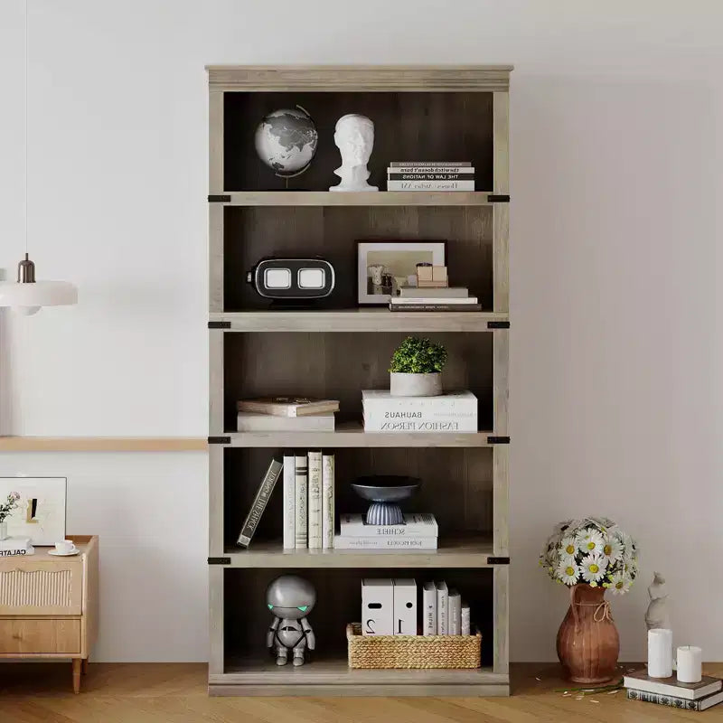 5-Tier Bookcase with Open Shelves